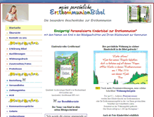 Tablet Screenshot of erstkommunionbibel.com